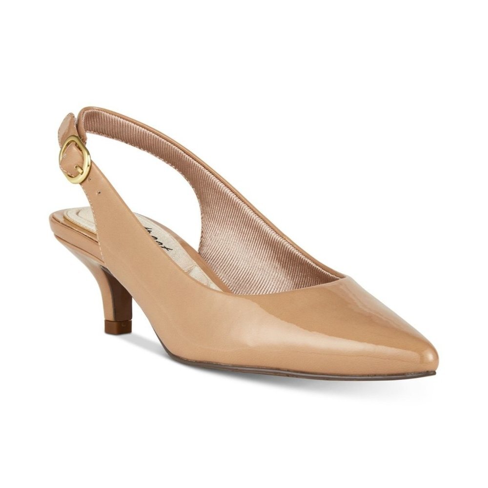 Easy Street Faye  Slingback Heels in Lt Beige Size 9W MSRP $60